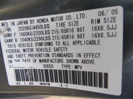 2005 Honda CR-V EX Silver 2.4L AT 4WD #A23681